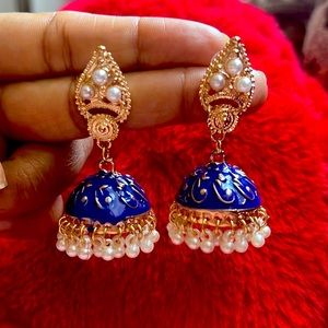 Indian jhumka earring pearl